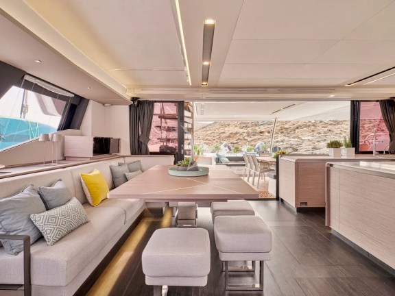 Dining table inside