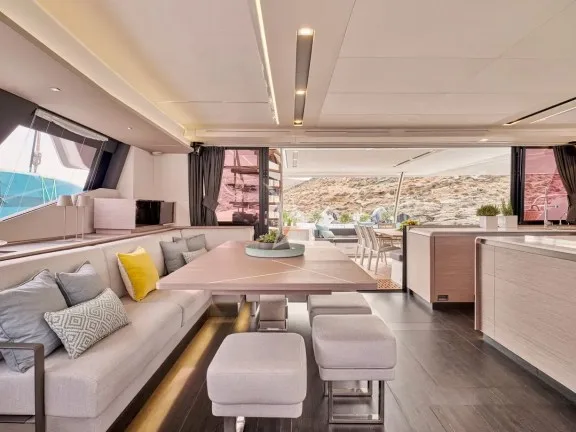 Dining table inside