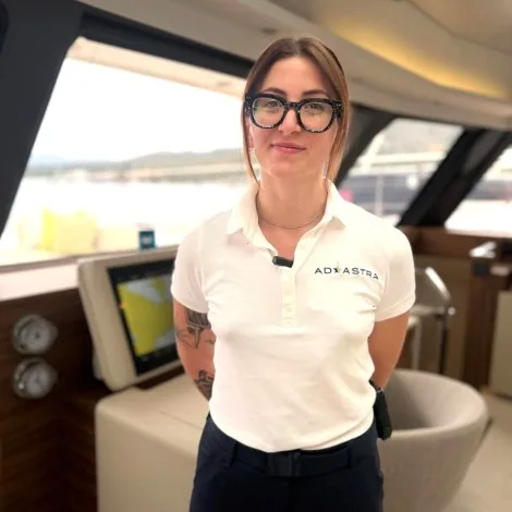 Crew of AD ASTRA|Evgenia Flessa — Chief steward/ess