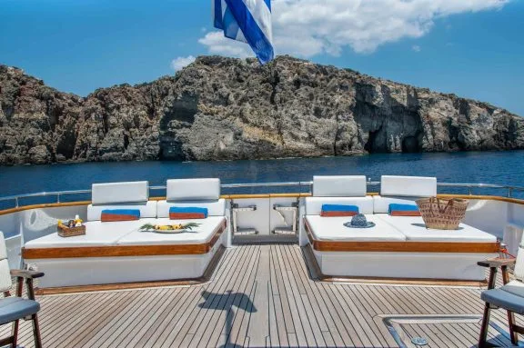 Aft deck lounging
