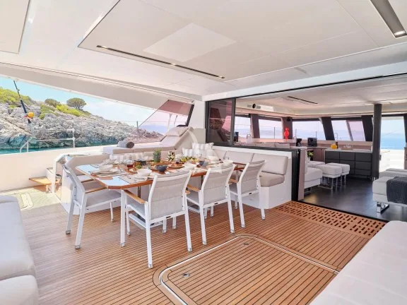 Aft dining table