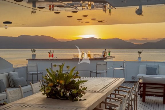 Sundeck by sunset