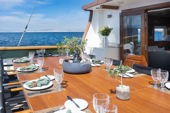 Exterior dining area