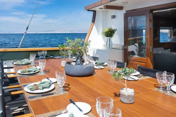 Exterior dining area