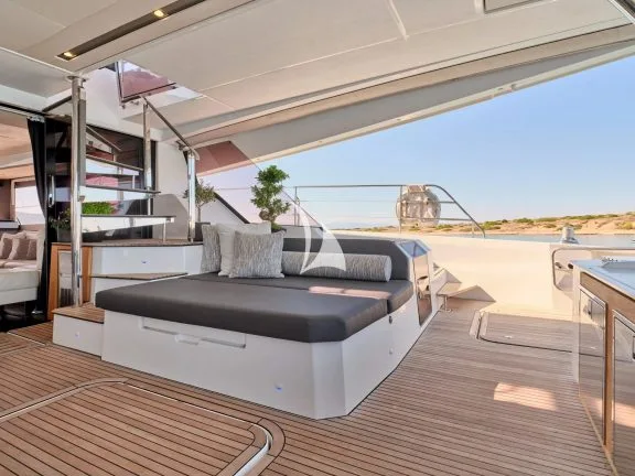 Aft deck seating area