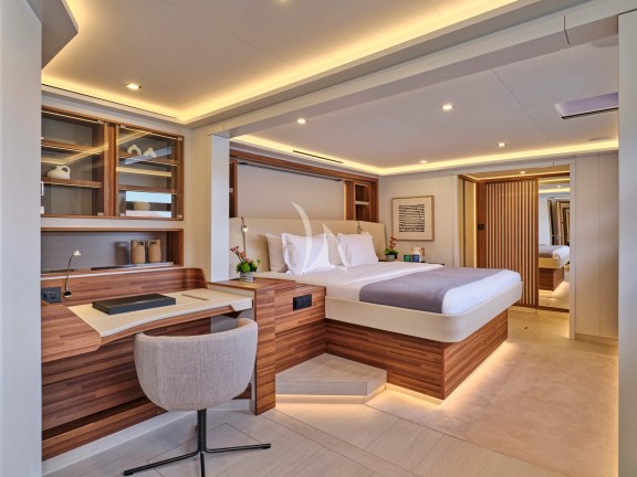 Owner's suite desk area