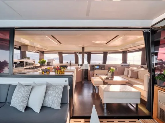 Saloon view from cockpit