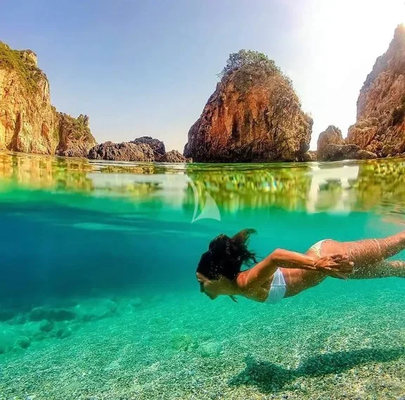 Corfu, Ionio, Greece - One of the many wonderful beaches of Corfu