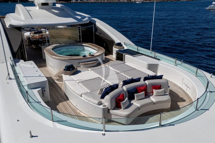 Sun deck with outdoor cinema
