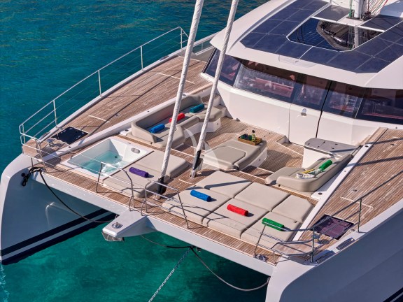 Arial view of fore deck