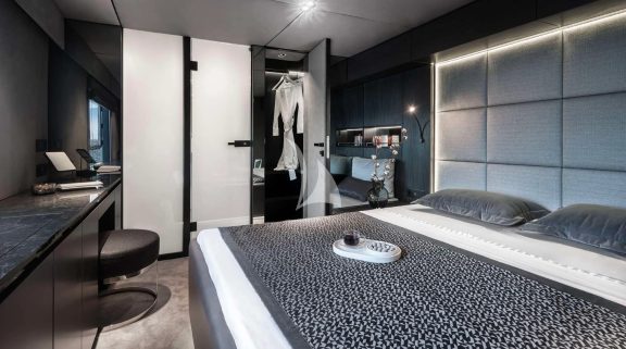 Master cabin with walk in closet