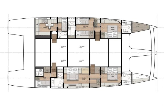 Layout lower deck