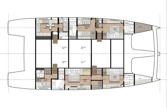 Layout lower deck
