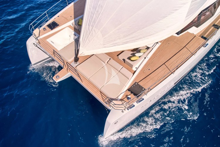 Aerial view fore deck 