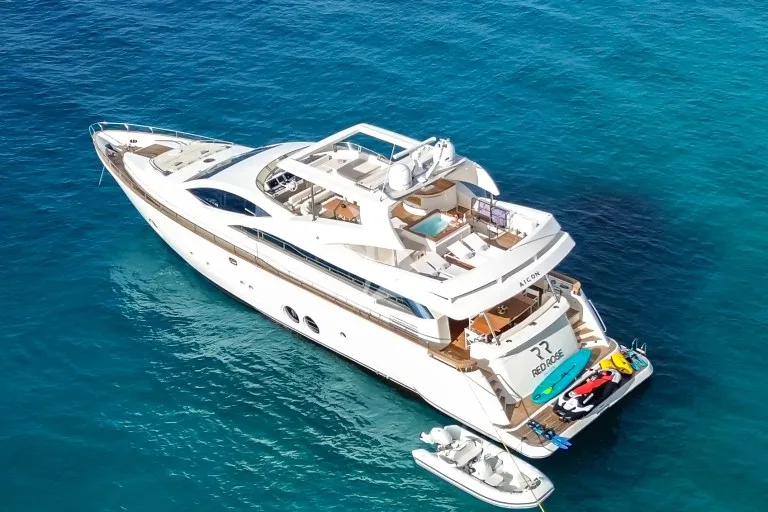 RED ROSE 85.3ft Aicon motor yacht charter in Greece