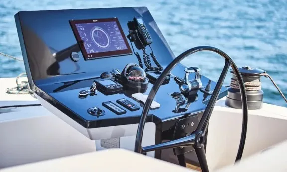 Nav station fly bridge