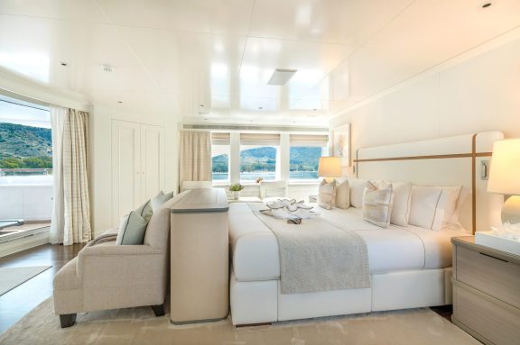 Master cabin with private deck