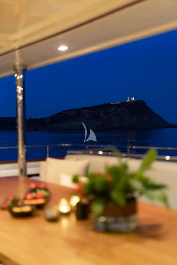 Main Deck dining table
