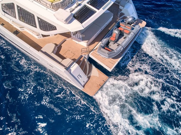 Aerial view aft deck