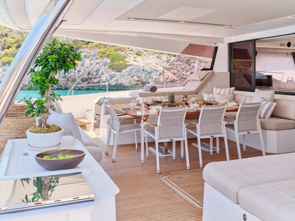 Aft dining area