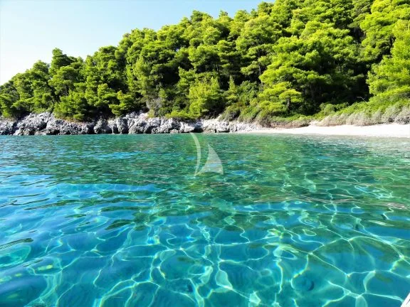 One of the many amazing private beaches of West Skopelos, Sporades