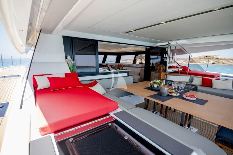 Aft deck lounge area
