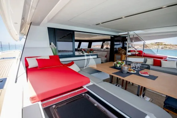 Aft deck lounge area