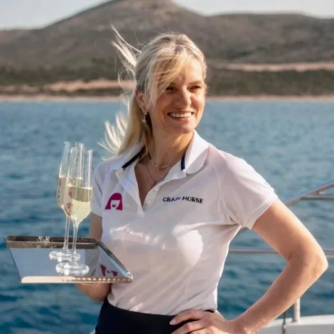 Crew of CRAZY HORSE|Emilia Kontochristou — Chief steward/ess