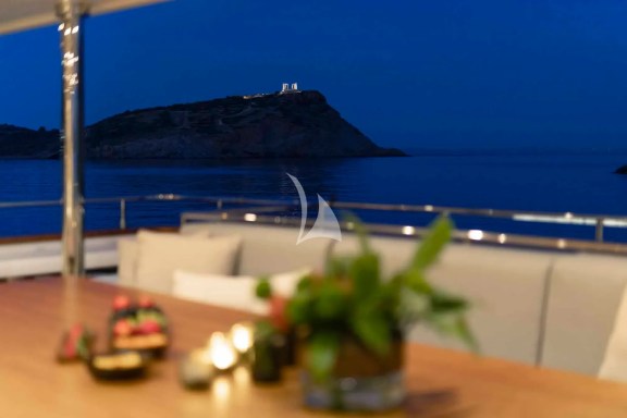 Main Deck dining table