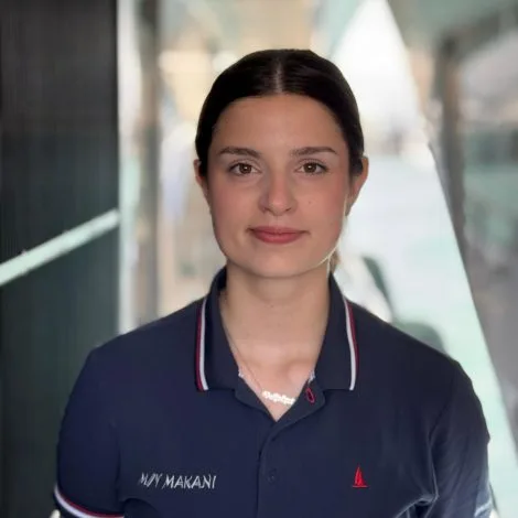 Crew of MAKANI II|Alexandra Papaoikonomou — Stewardess