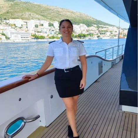 Crew of OMNIA|Daniela Jelovic — Chief steward/ess