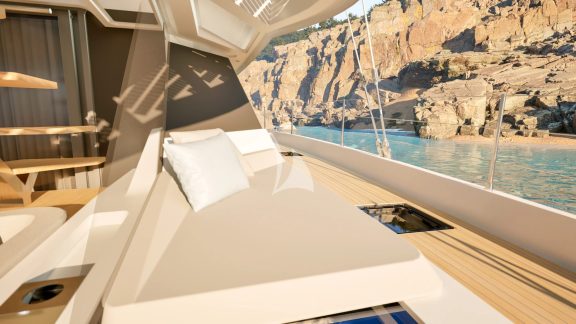 Artist Renderings - side seating aft deck