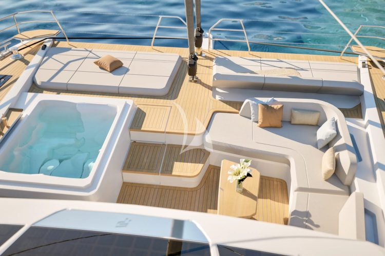 Artist renderings  Fore deck with Jacuzzi