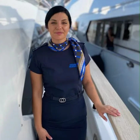 Crew of HAKUNA MATATA|Angela Gjata — Stewardess