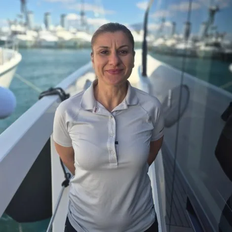 Crew of DELLAGRAZIA|Vasiliki Metsila — Stewardess