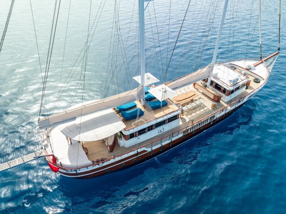 Sunbathing on deck