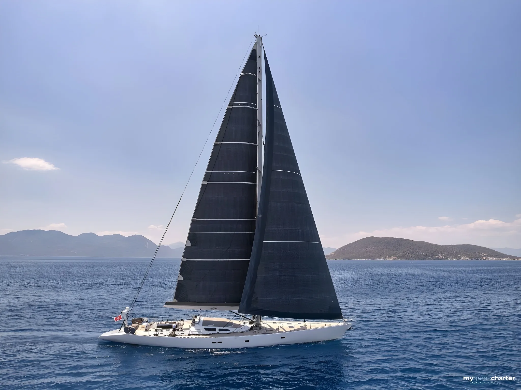 AIZU Trehard sailing yacht underway