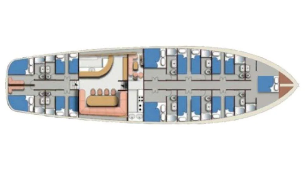 Layout of AEGEAN CLIPPER