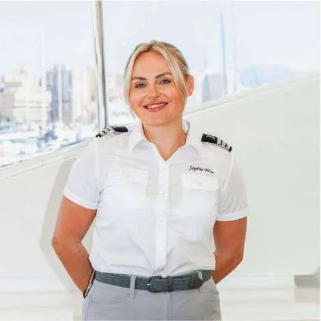 Crew of SOPHIE BLUE|Chief Stewardess