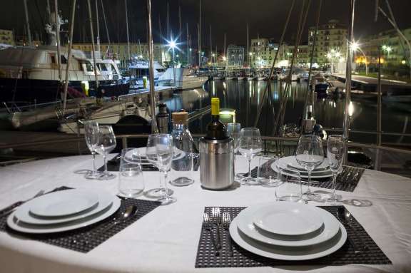 exterior dining area