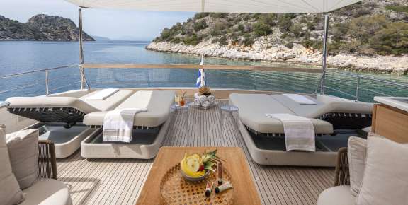 Upper Deck Aft Sun Loungers