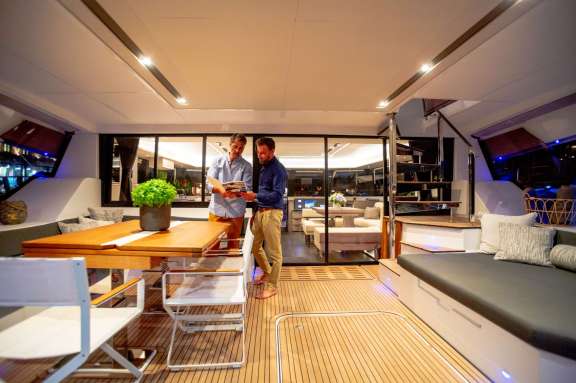 Cockpit seating/dining area