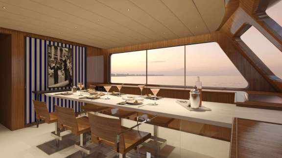 Interior dinning area refitted in 2023