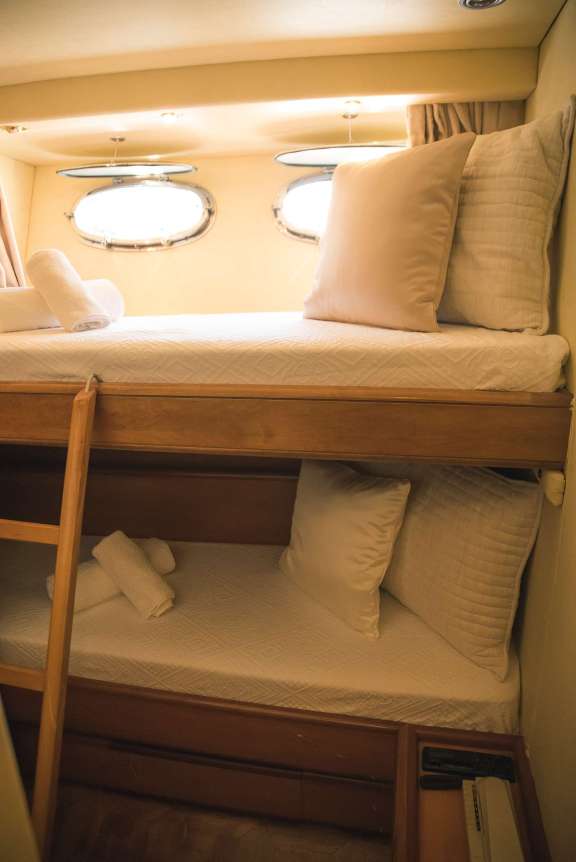 Guest cabin with bunk beds