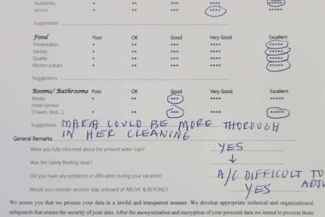 Review img # 107 of the yacht ABOVE & BEYOND