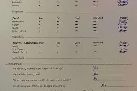 Review img # 16 of the yacht ALLURE 59