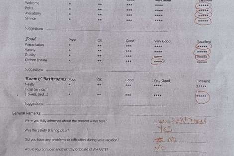 Review img # 52 of the yacht AMANTE