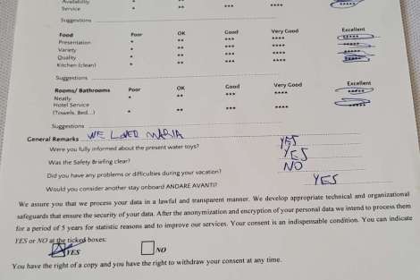 Review img # 44 of the yacht ANDARE AVANTI