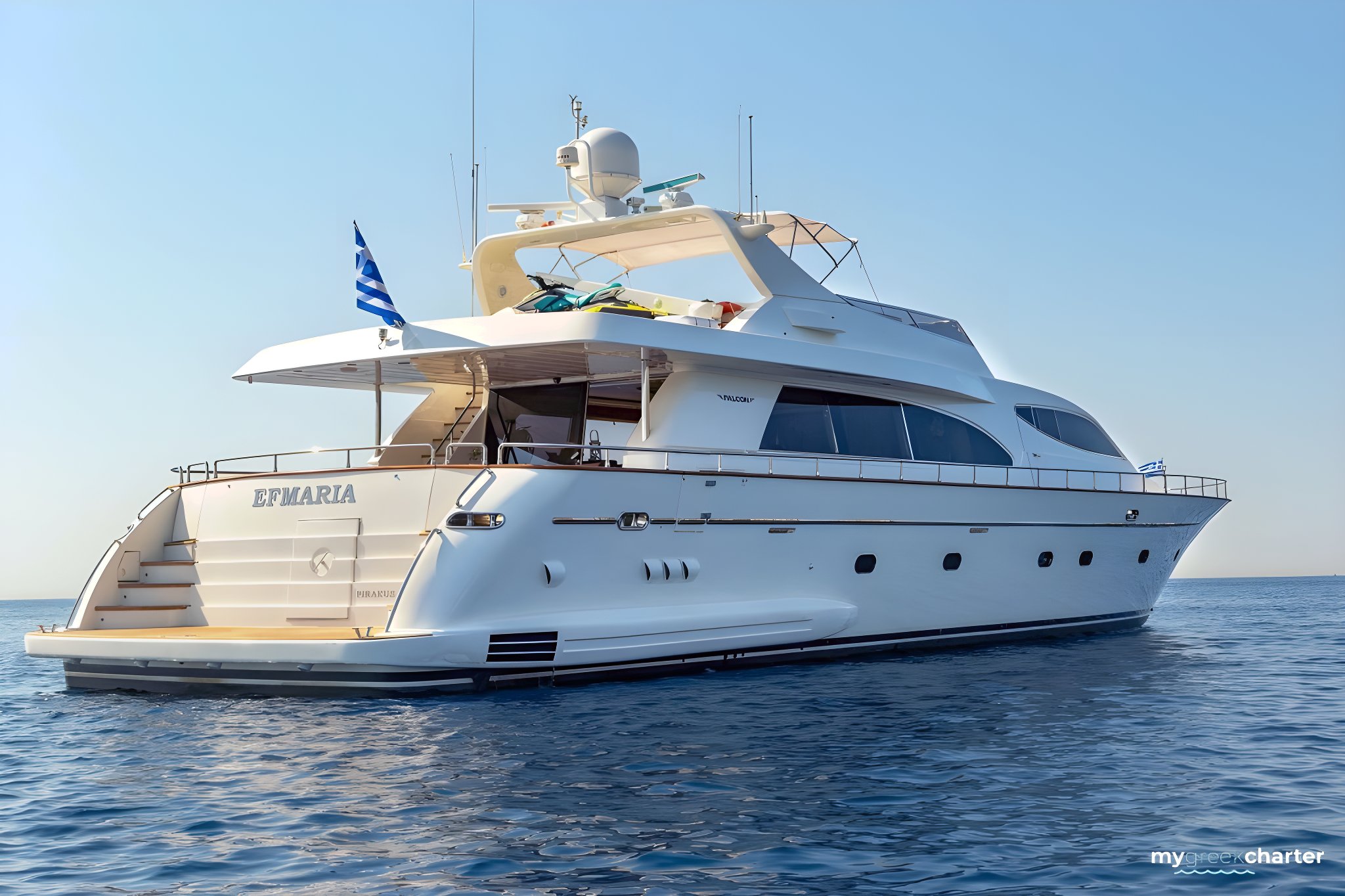 EFMARIA 85ft Falcon motor yacht charter in Greece