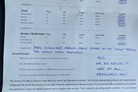 Review img # 16 of the yacht GRAYONE